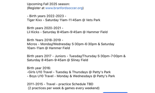  Fall 2025 Season 